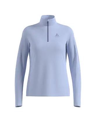 ODLO | Damen Unterzieh Zipshirt Besso Mid Layer | hellblau